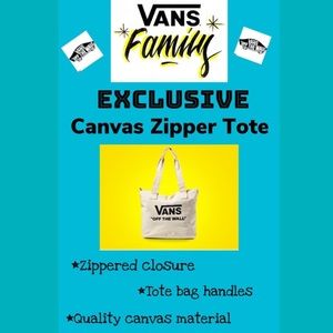 VANS Family - EXCLUSIVE Canvas Zipper Tote Bag